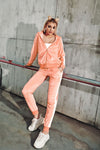 Velvet Long-Sleeve Womens Casual Sports Suit