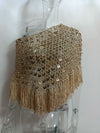 European And American Handmade Sequin-Embroidered Triangle Scarf Shawl Cloak