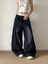 Eyelet Washed Scimitar Jeans