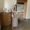 Women's Rose Pleated Strap Dress