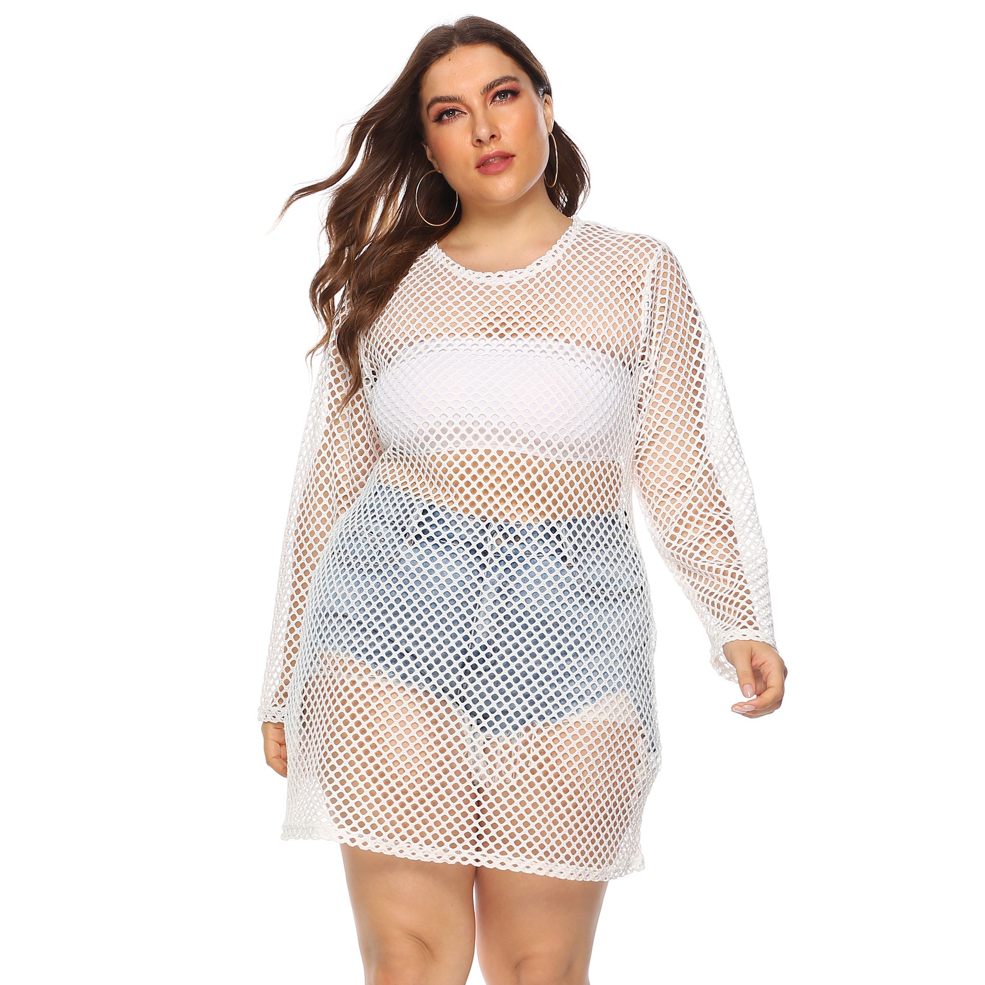 Women's Bikini Cover-Up Mesh Dress
