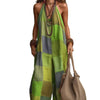 New Style Casual Printed Plaid Jumpsuit Womens Clothing