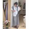 Loose-fitting Fashion Top And Skirt Two-piece Set