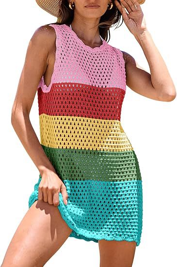Women's Holiday Hollow-Out Knitted Dress