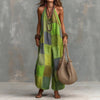New Style Casual Printed Plaid Jumpsuit Womens Clothing