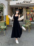 Womens Retro Defined Waist Plus-Size Strap Sleeveless Dress