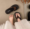 Women's Thick Sole Flip Flops, Summer Outdoor Wear, Vacation Style, Fashion Casual Slide Sandals To Match Dresses