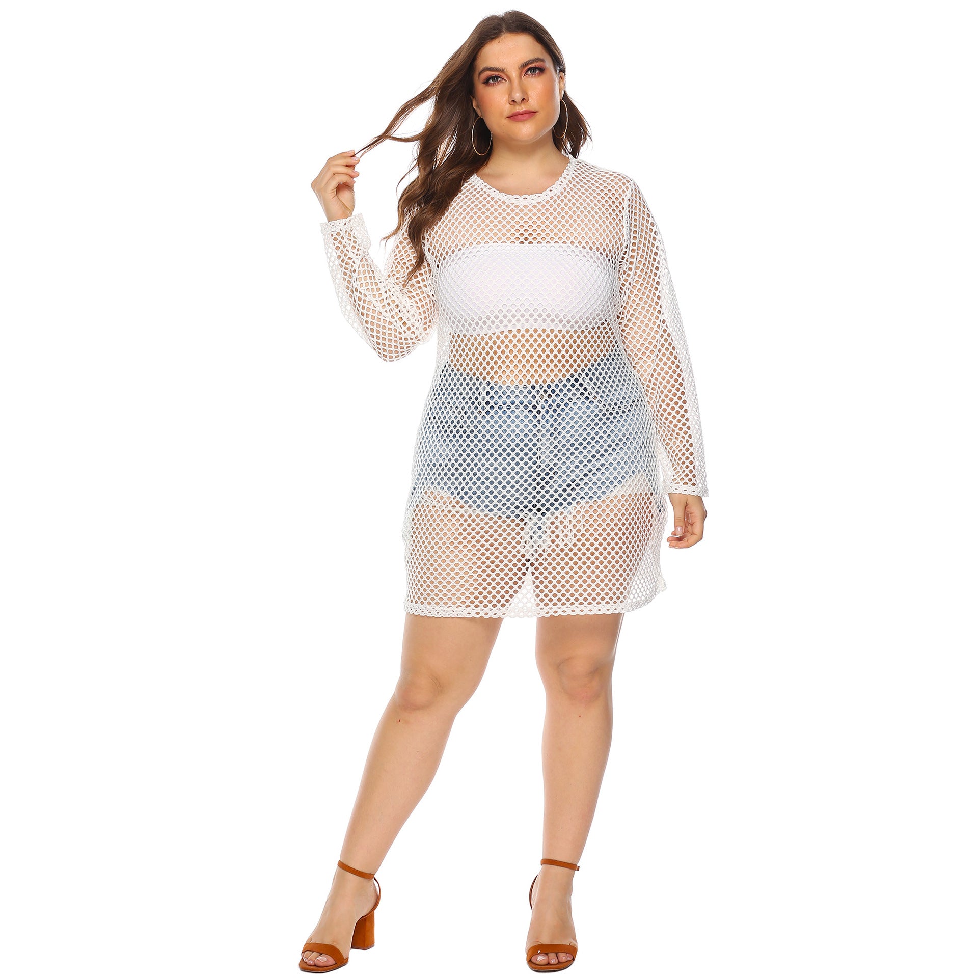 Women's Bikini Cover-Up Mesh Dress