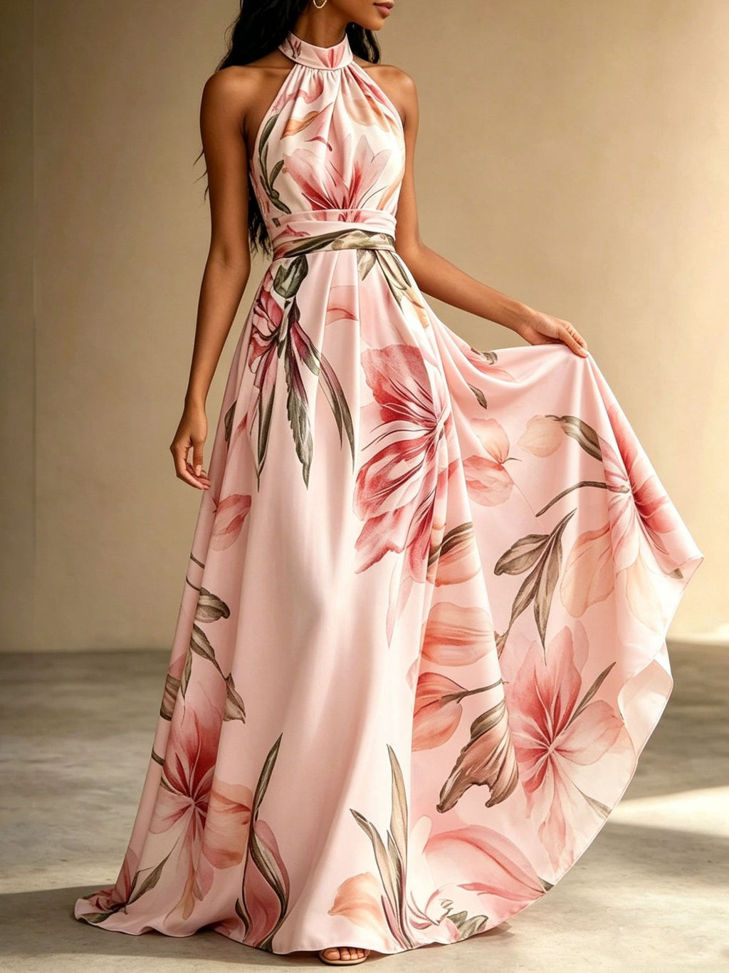 Faux-wind Elegant Slimming Maxi Dress For Women