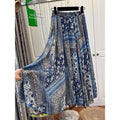 Plus-size Ethnic-style Floral French-style Skirt