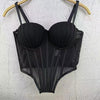 Strapless Pleated-cup High-end Fishbone Corset