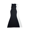 Round-neck Figure-hugging Slimming Backless Bandage Fishtail Dress