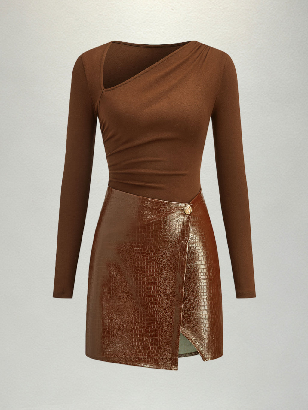 European And American-style Patchwork Dress For Women
