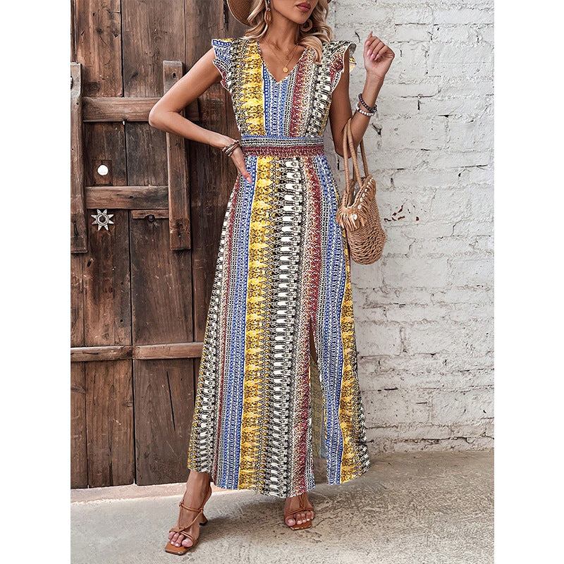 Fashionable Casual Slim-Fit Split Dress For Women