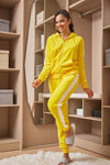 Velvet Long-Sleeve Womens Casual Sports Suit
