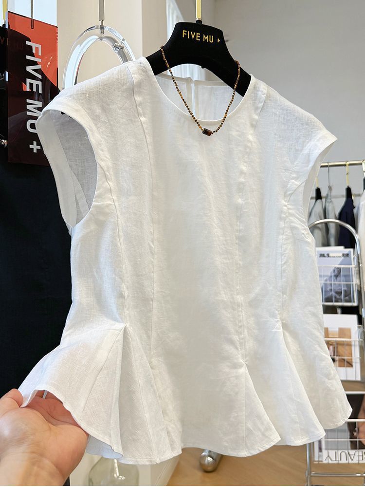 Loose-fitting Casual Shirt Vest Top For Women
