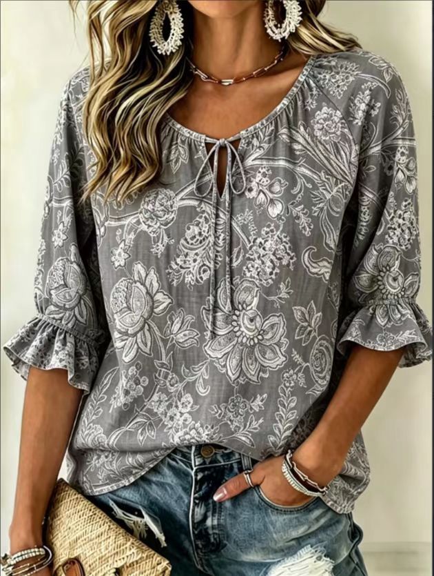 Cross-border Foreign Trade Springsummer Everyday Casual Collar Shirt