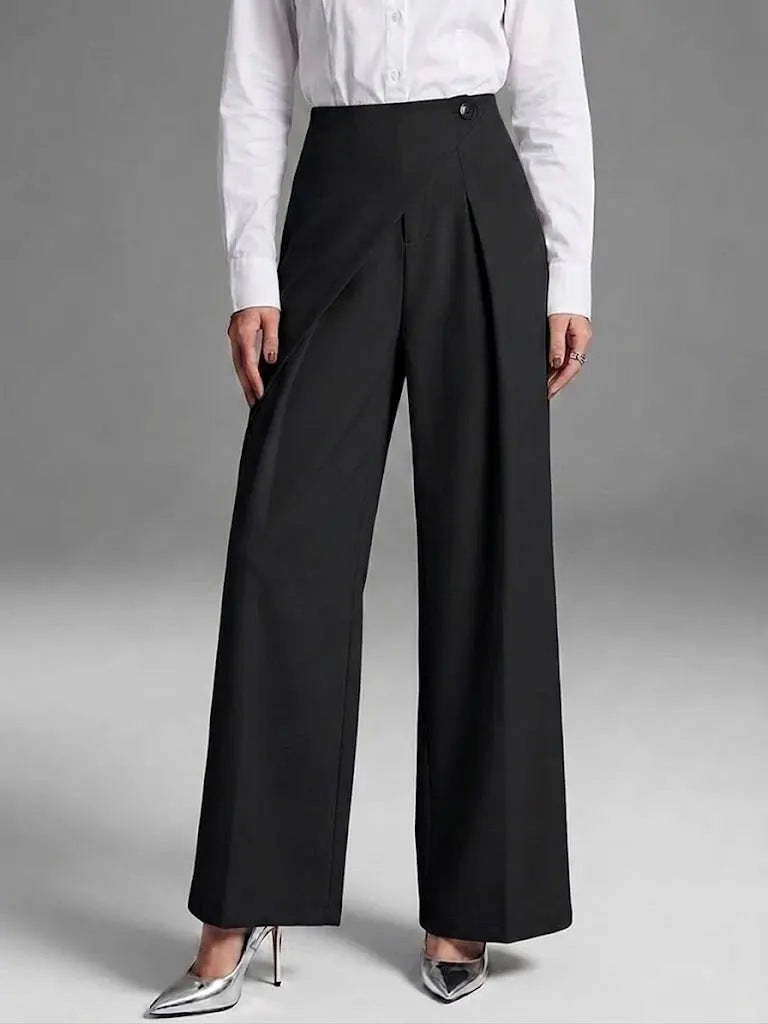 Elegant Straight-Leg Casual Wide-Leg Suit Pants For Women
