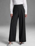 Elegant Straight-Leg Casual Wide-Leg Suit Pants For Women