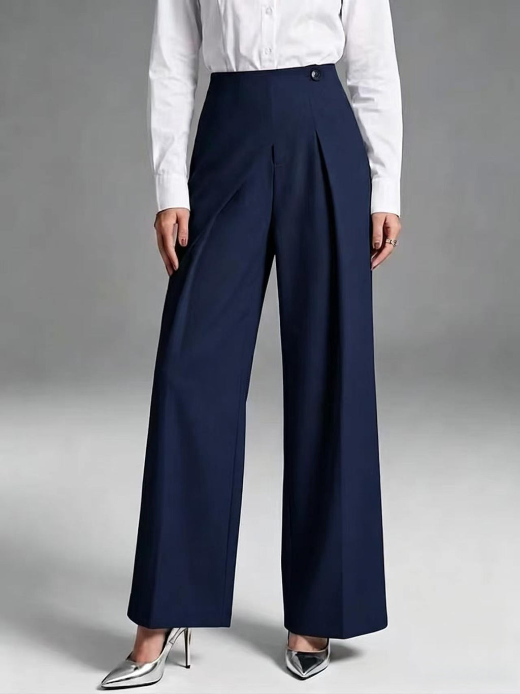 Elegant Straight-Leg Casual Wide-Leg Suit Pants For Women