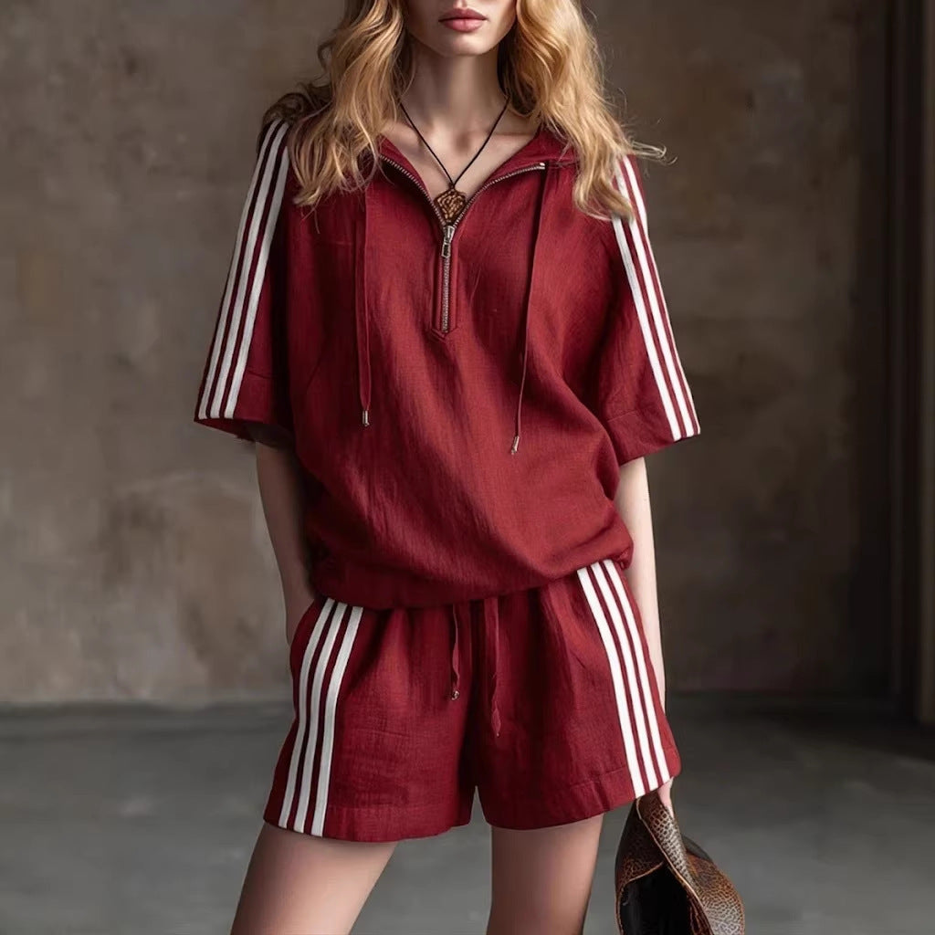 Casual Loose-fitting Two-piece Sportswear Set