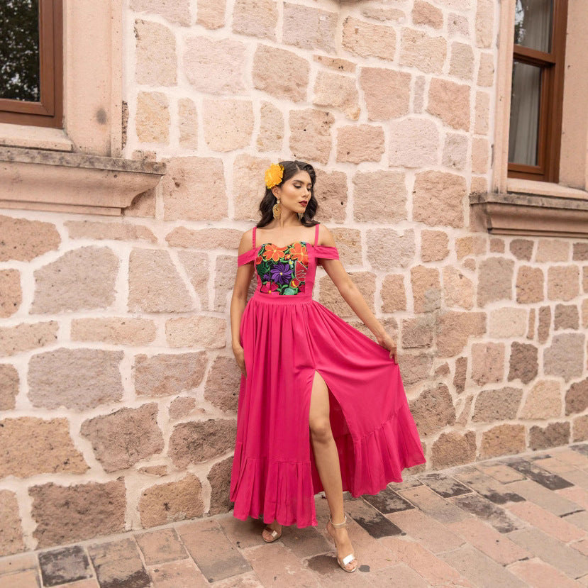 Bohemian Retro Style Sexy Slim-fit Dress For Women