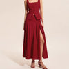 Large A-line Hem Slit Skirt Suitable For Both Work And Casual Wear