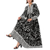 Elegant Loose-fitting Black Robe For Women