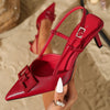 Shallow-toe Pointed-toe Slimming Womens Sandals