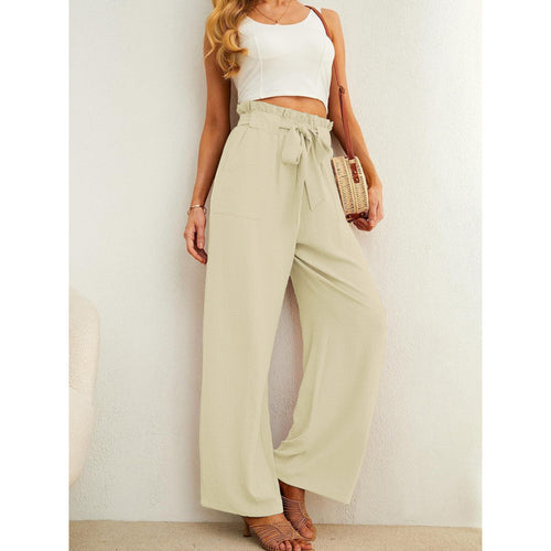 Adjustable Lace-up Tie Loose-fit Figure-flattering