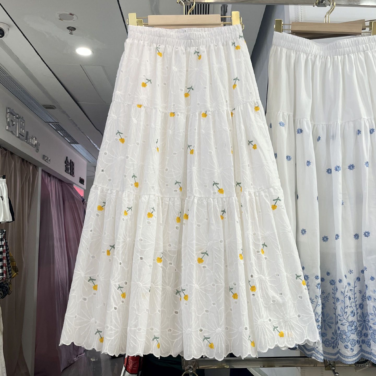 Floral Print Slimming Patchwork Midi Dress