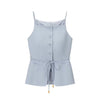 Western-style Trendy Beaded Belt Vest With High-waisted Straight-leg Pants