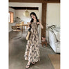 Women's Rose Pleated Strap Dress