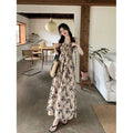 Women's Rose Pleated Strap Dress