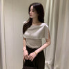 Elegant All Matching Short Sleeved Knitted Cardigan For Women