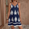 Womens Printed Striped Skirt Elegant Dress