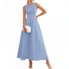 Womens Slim-Fit Long Casual Vest Dress