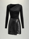 European And American-style Patchwork Dress For Women
