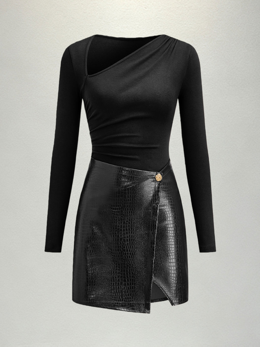 European And American-style Patchwork Dress For Women