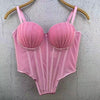 Strapless Pleated-cup High-end Fishbone Corset