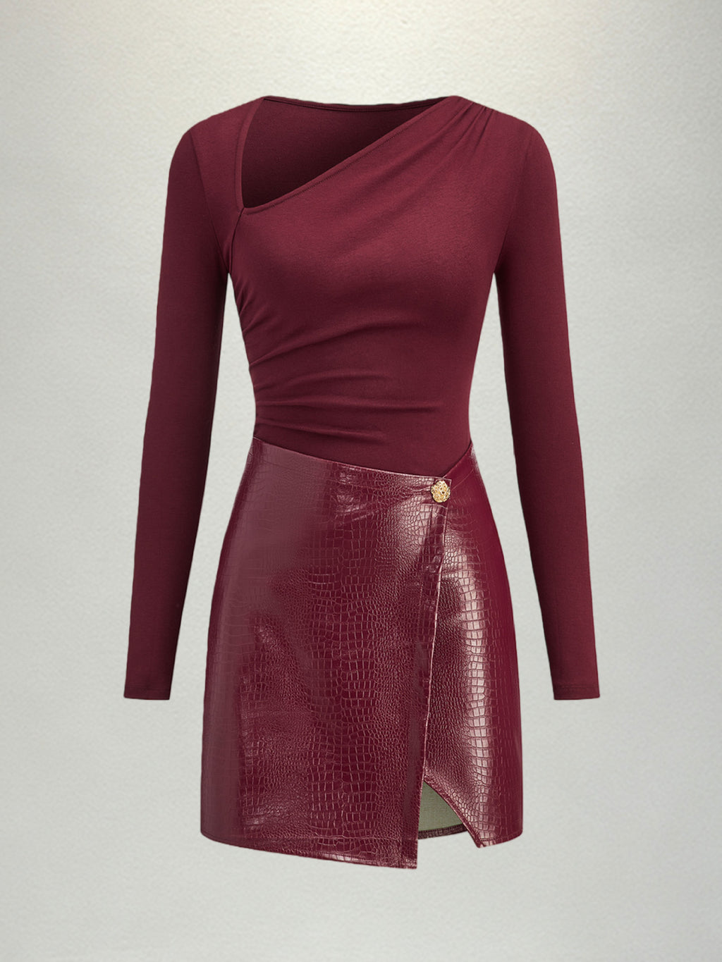 European And American-style Patchwork Dress For Women