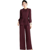 Spring Summer Top And Cropped Pants Age-reducing Two-piece Set