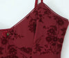 Retro Floral Mesh Slip Dress Women