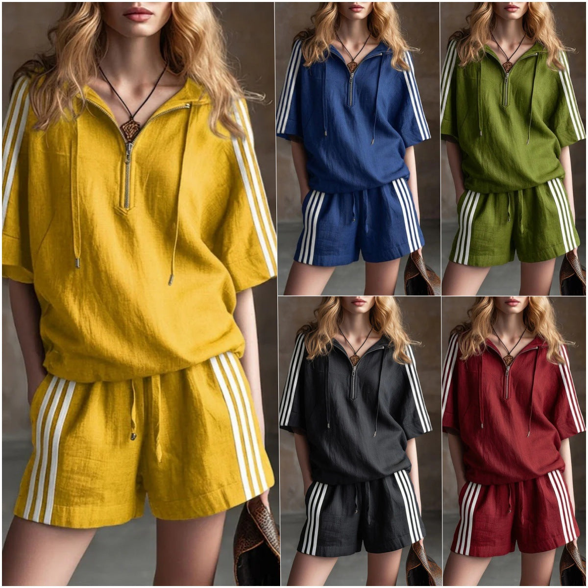 Casual Loose-fitting Two-piece Sportswear Set