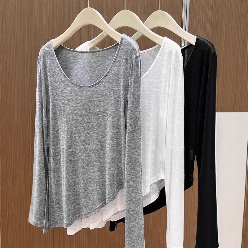 Spring Slimming Asymmetric Slit Designer Sun-Protective Jacket