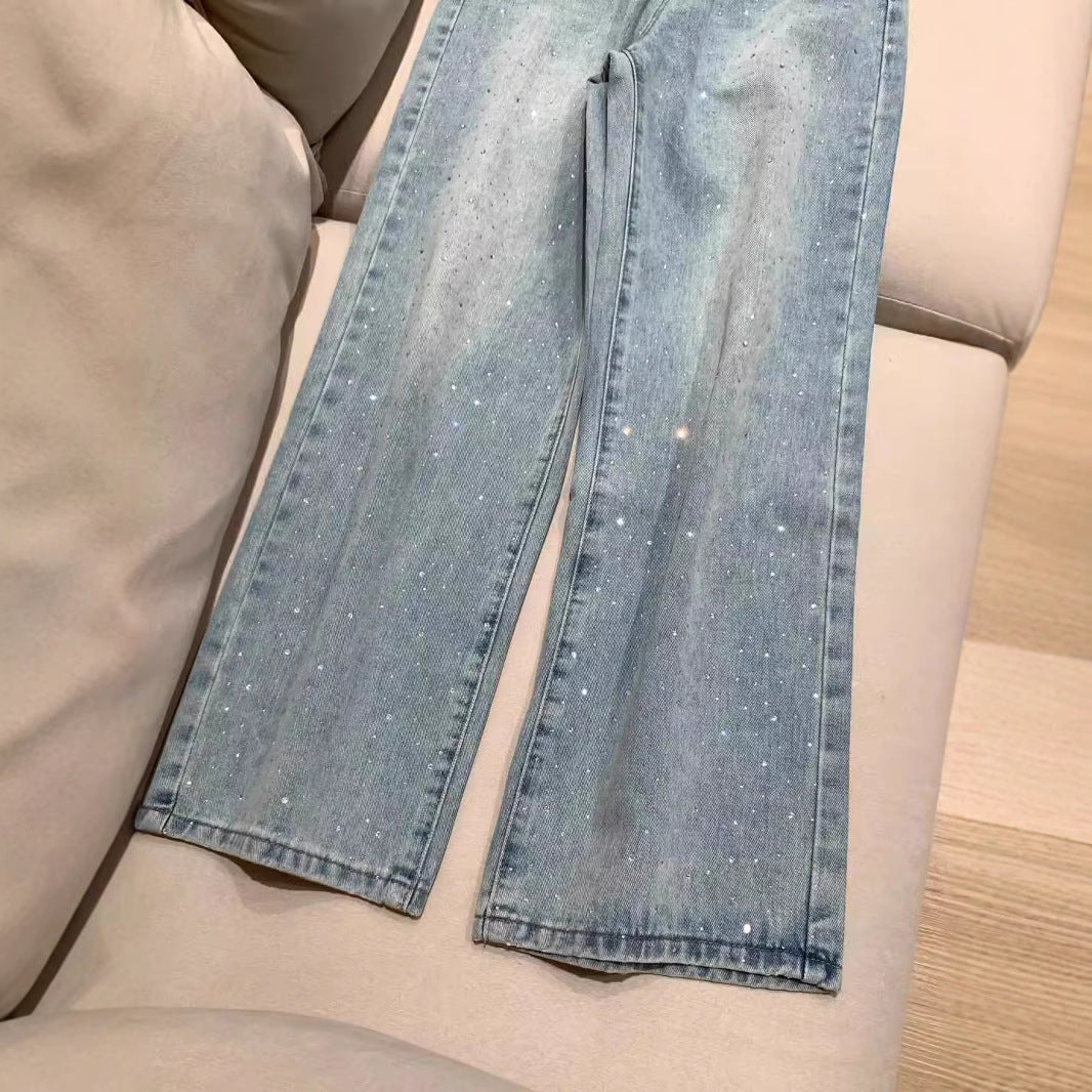 Fashion Personality Wide Leg Jeans For Women