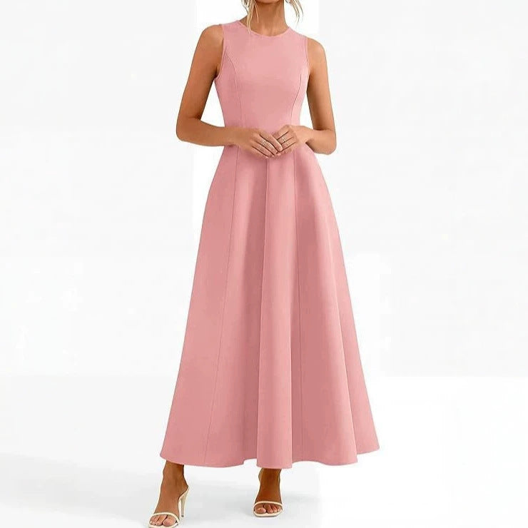Womens Slim-Fit Long Casual Vest Dress