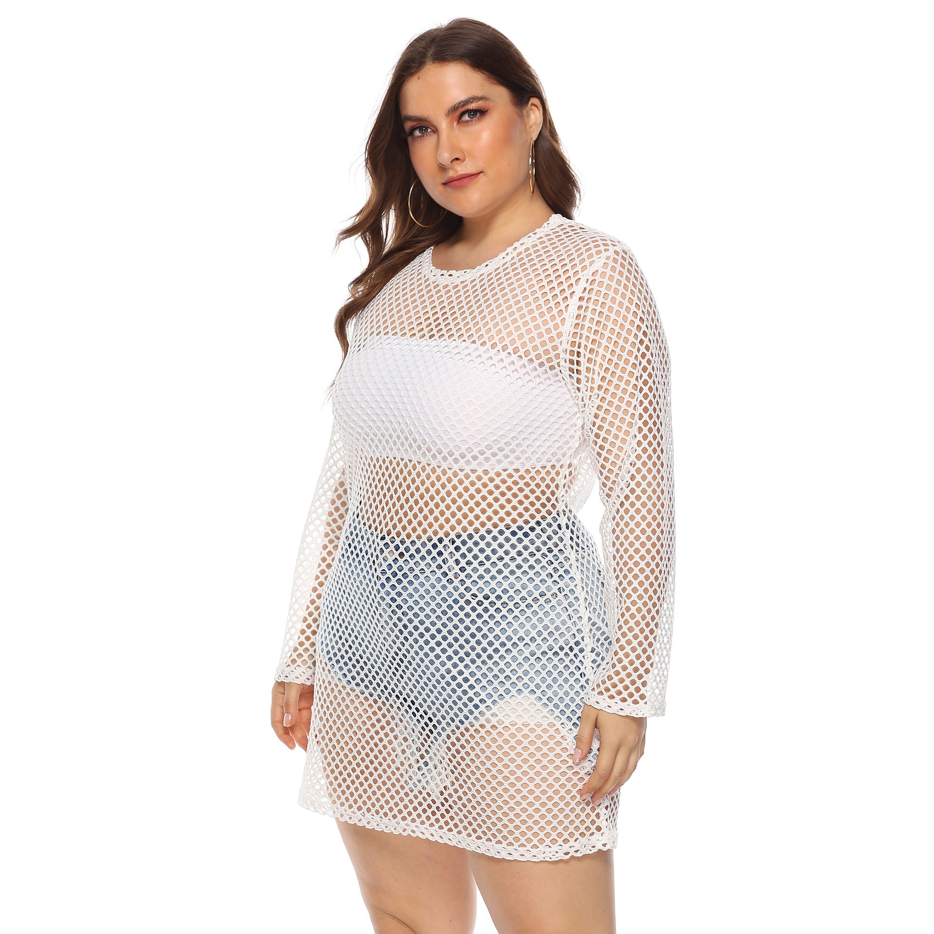 Women's Bikini Cover-Up Mesh Dress