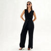 V Ling Solid Color Sleeveless Women's Jumpsuit