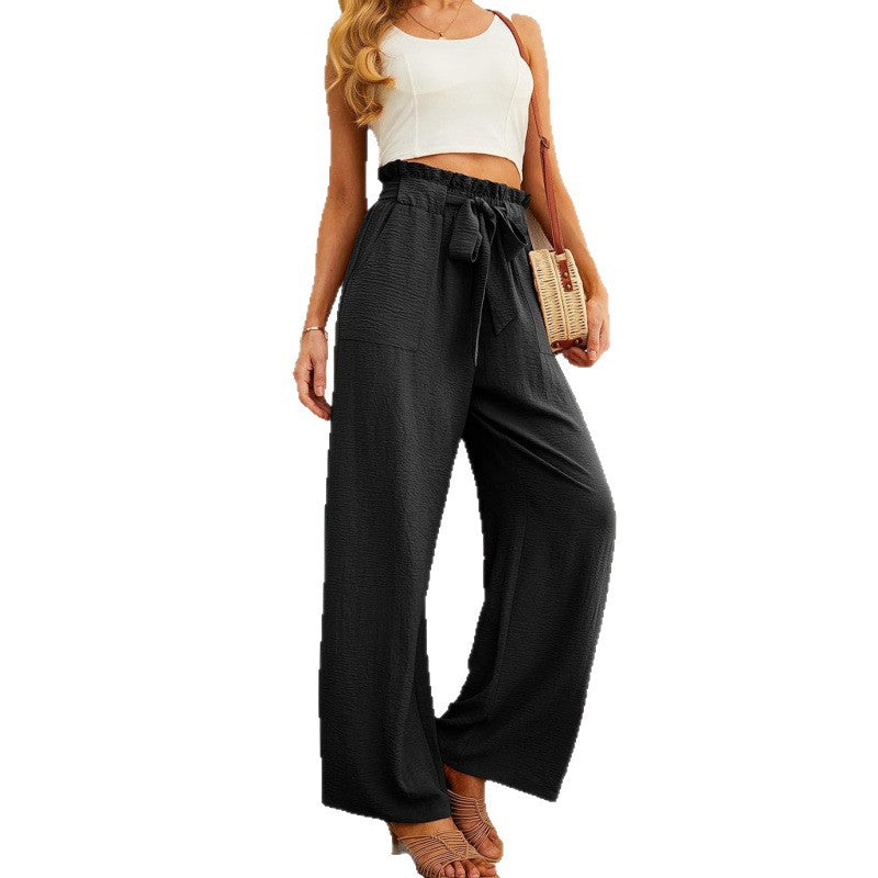 Adjustable Lace-up Tie Loose-fit Figure-flattering